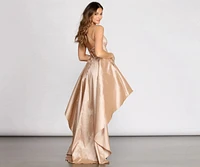 Lana Taffeta High Low Dress