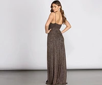 Isla Formal Glitter A-Line Dress