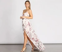 Julian Floral Chiffon A-Line Dress