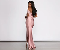 Lisi Off Shoulder Mermaid Dress