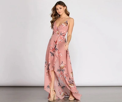 Destiny Floral High Low Dress