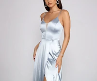 Kel Satin A-Line Dress