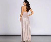 Miranda Glitter A-Line Dress