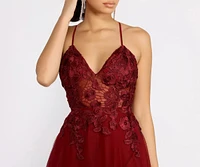 Electra Formal Lace A-Line Dress