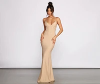 Sutton Formal Lurex X-Back Dress