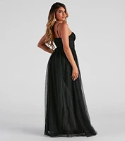 Estelle Formal High Slit A-Line Dress