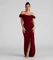 Leslie Off-The-Shoulder Mermaid Dress