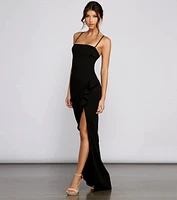 Tiffany Sleeveless High Slit Formal Dress