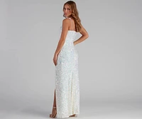 Lyla Formal One-Shoulder Sequin Dress