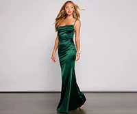 Nahla Formal Satin Mermaid Dress