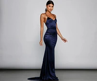 Nola Darling Satin Evening Gown