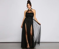 Charlie Formal Double Slit A-Line Dress