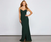 Ember Formal Wrap Mermaid Dress