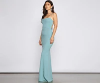 Claudette Formal Lace-Up Mermaid Dress