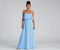 Mailyn Chiffon Ruffled Formal Dress