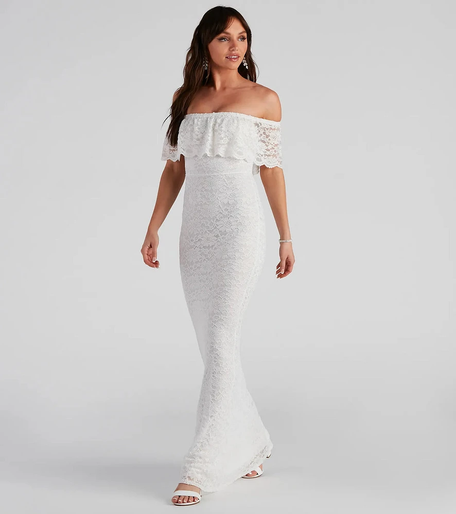 Kourtney Formal Lace Mermaid Dress