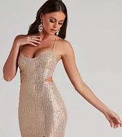 Annie Formal Sequin Long Dress