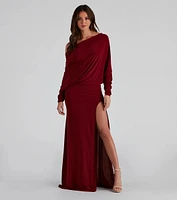 Holly Long Sleeve Formal Dress