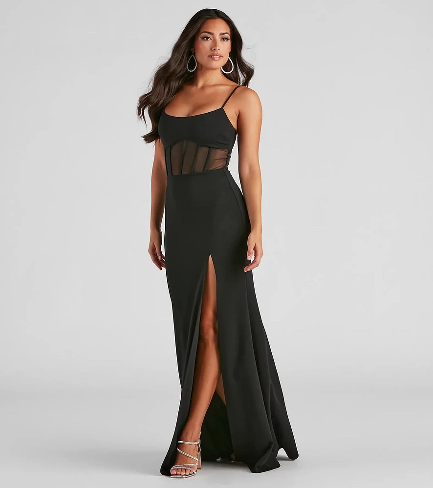 Christy Formal Corset Long Dress