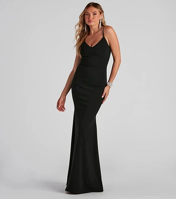 Austin Formal Crepe Mermaid Dress