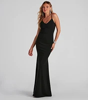 Austin Formal Crepe Mermaid Dress