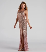 Lauren Formal Sequin Ombre Dress