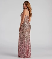 Lauren Formal Sequin Ombre Dress