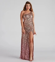 Lauren Formal Sequin Ombre Dress