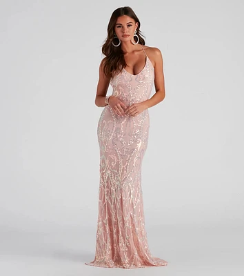 Roxie Formal Sequin Long Dress