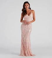 Roxie Formal Sequin Long Dress