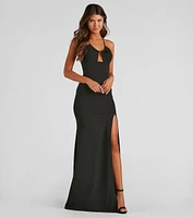 Sadie Formal Crepe Mermaid Dress