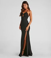 Sadie Formal Crepe Mermaid Dress