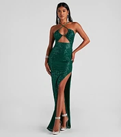 Annie Formal Sequin Long Dress