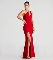 Alaina Asymmetric One-Shoulder Mermaid Dress