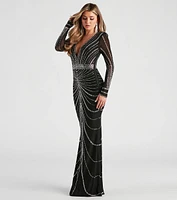 Jennie Formal Rhinestone Long Dress