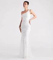 Hilary Formal Sequin One-Shoulder Mermaid Dress