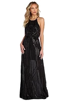 Erin Formal Sequin Halter Dress