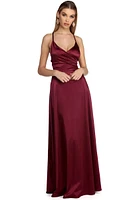 Ruby Formal Caged Satin Dress