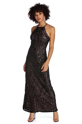 Geneva High Class Sequin Dress