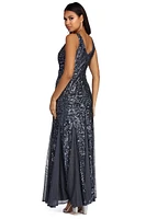 Ciara Formal Beaded And Sequin Dress