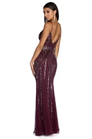 Daleyza Formal Beaded Mermaid Dress