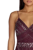 Daleyza Formal Beaded Mermaid Dress