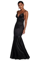 Isabel Formal Satin Mermaid Dress