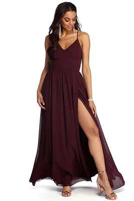 Charena Formal High Slit Dress