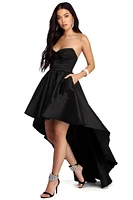 Bonnie Formal Taffeta High Low Dress