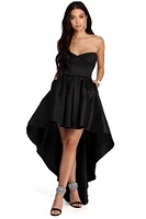 Bonnie Formal Taffeta High Low Dress