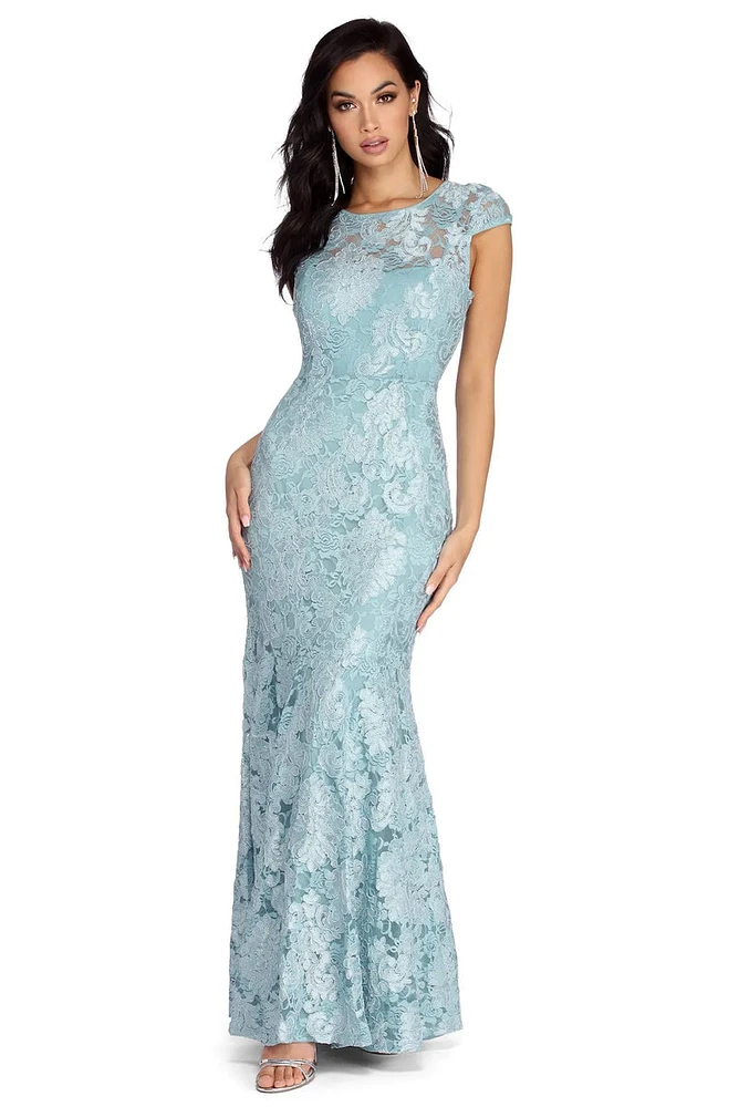 Cleo Formal Lace Mermaid Dress