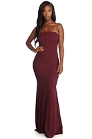 Miranda Glitter Mermaid Formal Dress