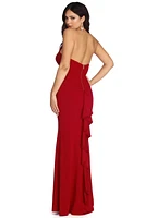 Helene Formal Strapless Ruffle Dress