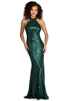 Aspyn Formal Sleeveless Sequin Dress